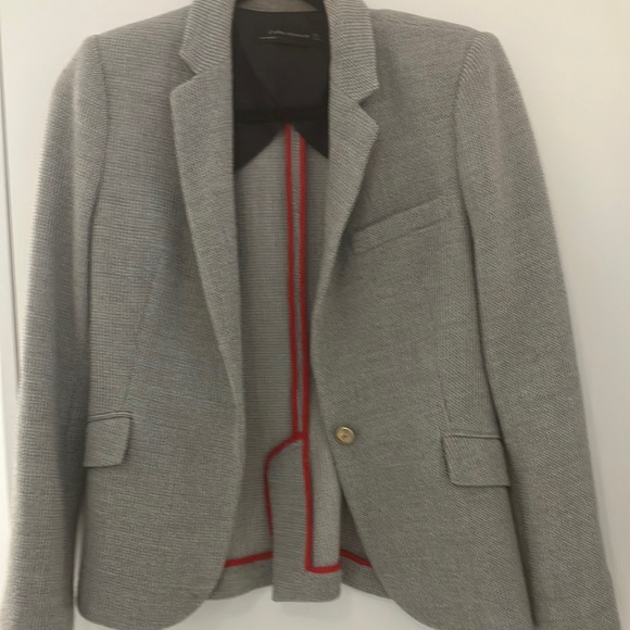 ZARA Grey Tailored Blazer - Picture 1 of 4